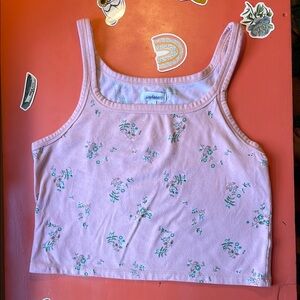 Wild Fable Purple Fitted Crop Tank Top